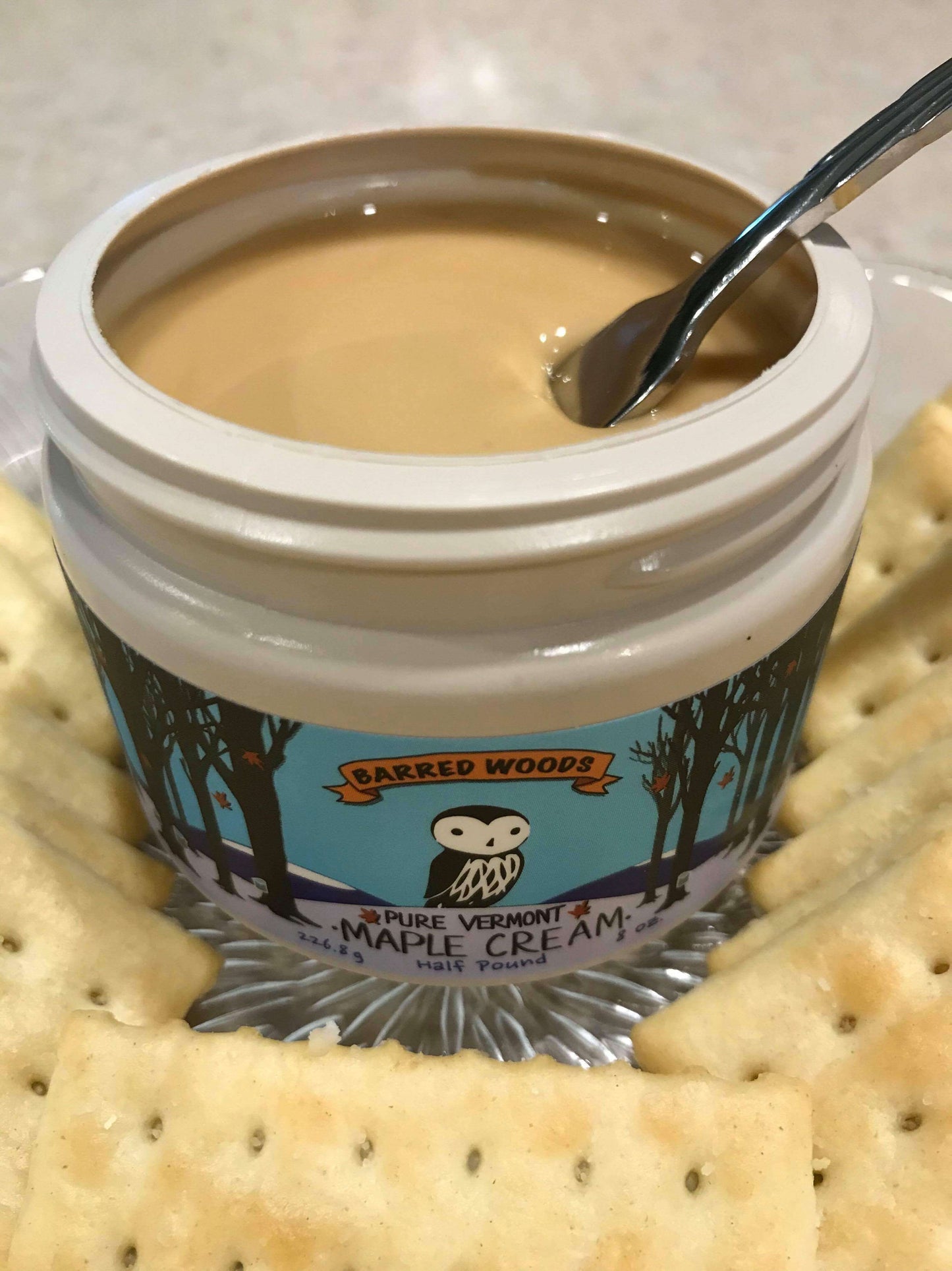 Barred Woods Pure Vermont Maple Cream, 8 oz Jar