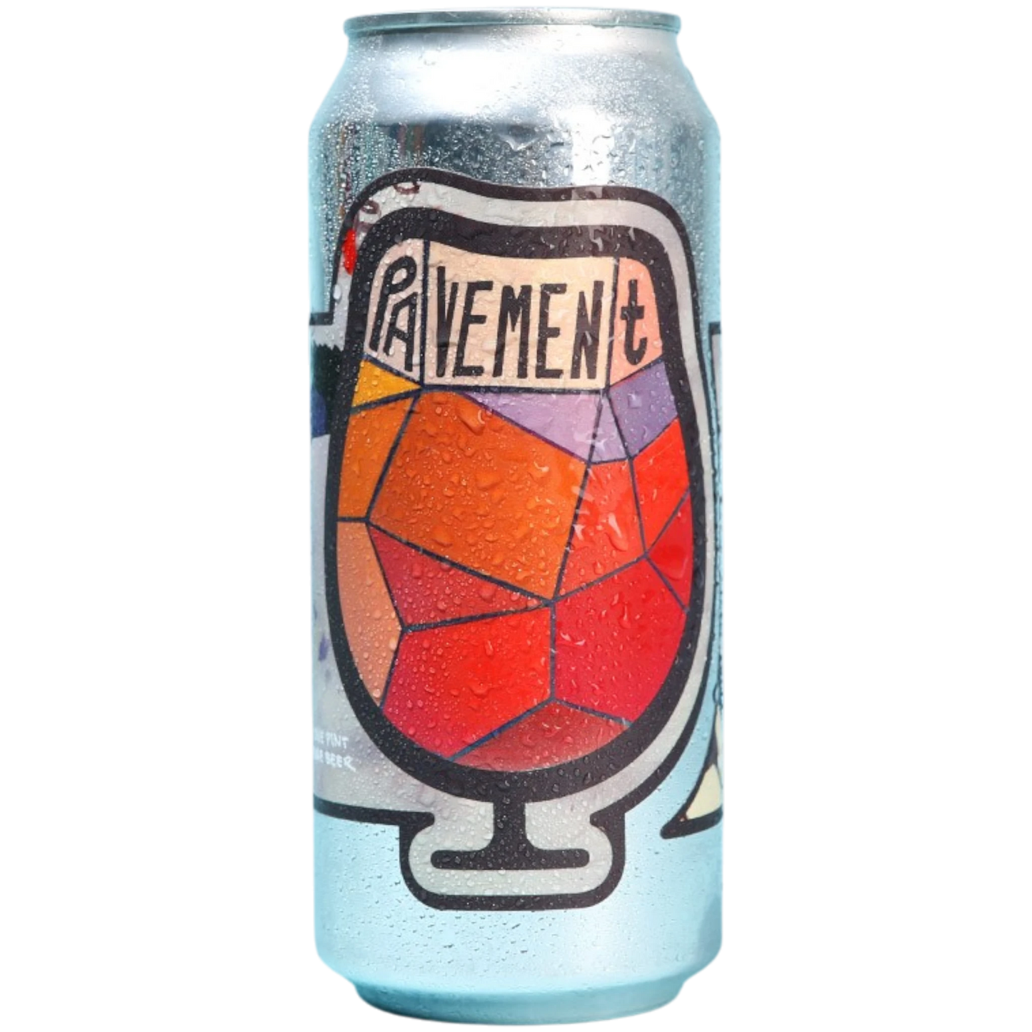 Stowe Public House & Bottle Shop Foam Brewers Pavement DIPA beer can with condensation on a light blue background