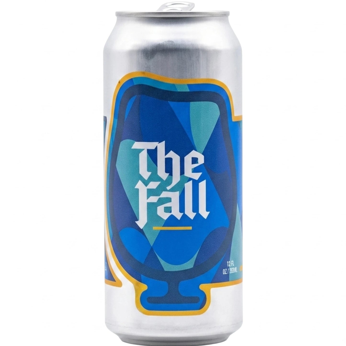 Stowe Public House & Bottle Shop Foam Brewers The Fall Festbier beer can with blue and yellow abstract label design
