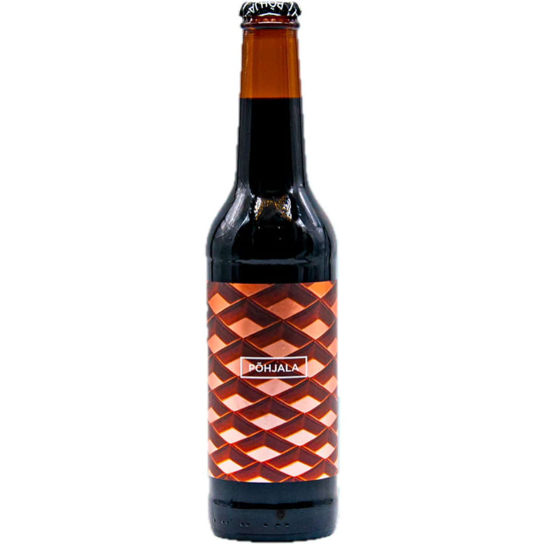 Stowe Public House & Bottle Shop: Põhjala Brewery Chocolate Porter bottle with copper geometric label.