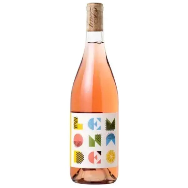 Stowe Public House & Bottle Shop Day Wines Rose Lemonade bottle with pink wine and colorful geometric label.