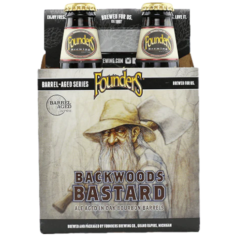 Stowe Public House & Bottle Shop: Founders Backwoods Bastard ale, aged in oak bourbon barrels. Notes of scotch, caramel, smoke, and malt.