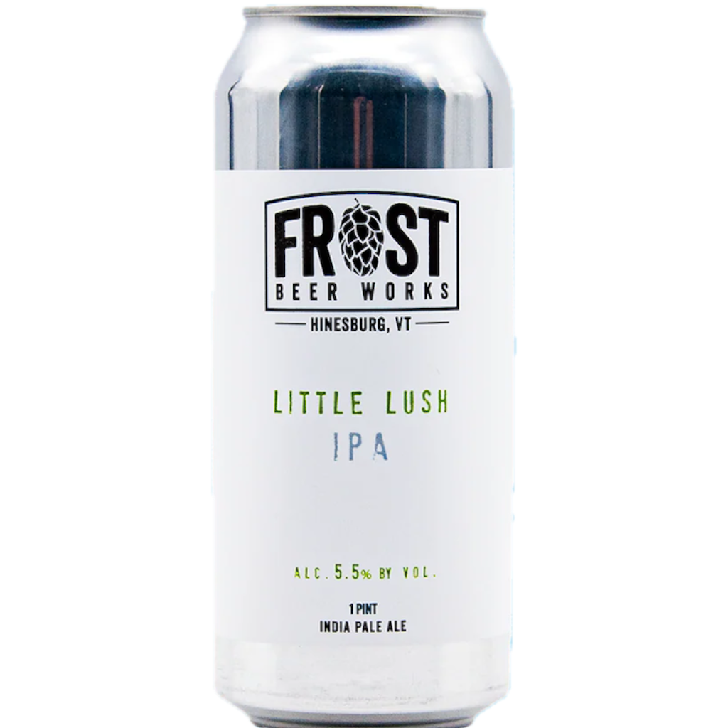 Stowe Public House & Bottle Shop: Frost Beer Works Little Lush IPA can, 5.5% ABV, 1 pint India Pale Ale.