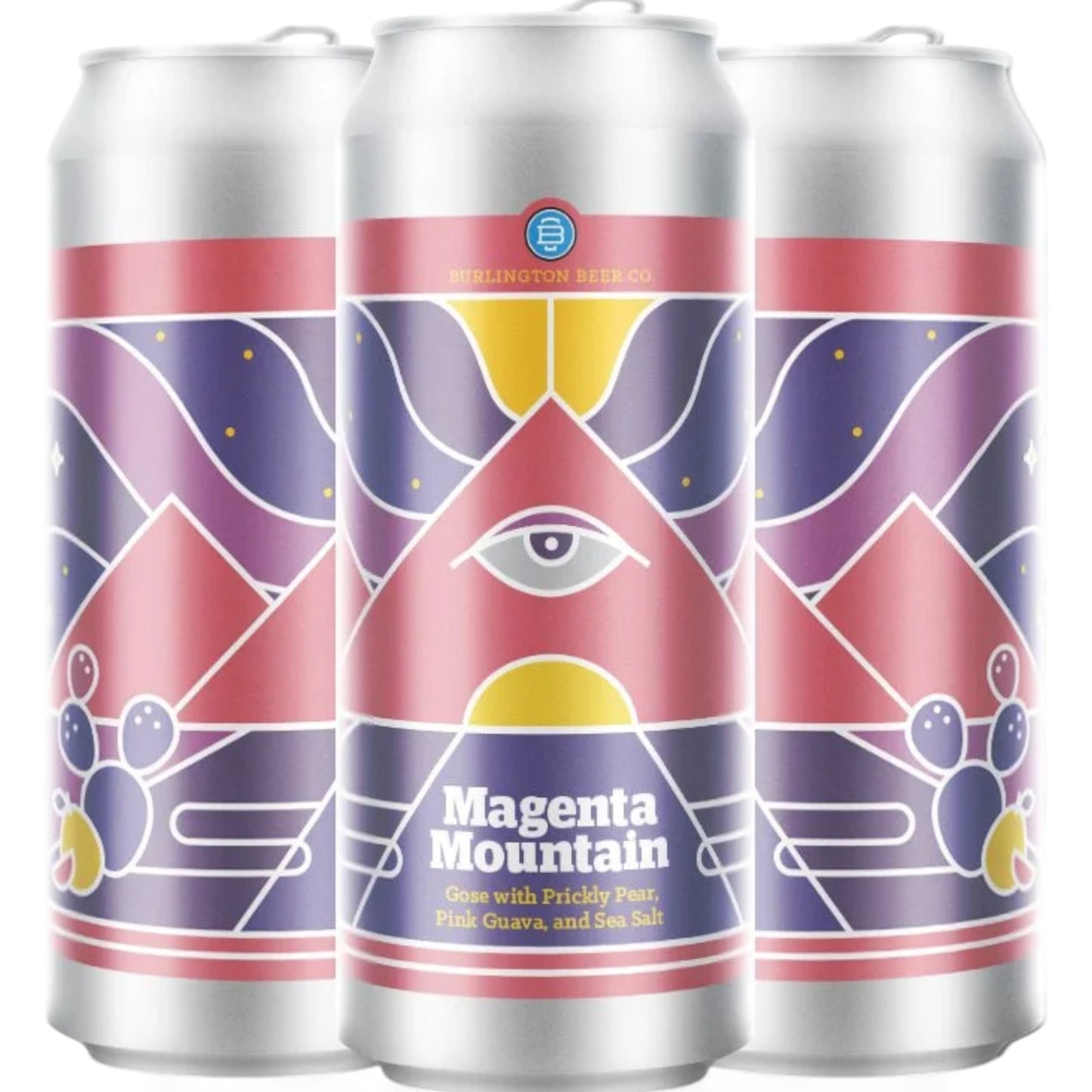 Stowe Public House & Bottle Shop: Burlington Beer Co. Magenta Mountain Gose with Prickly Pear, Pink Guava, and Sea Salt beer can.