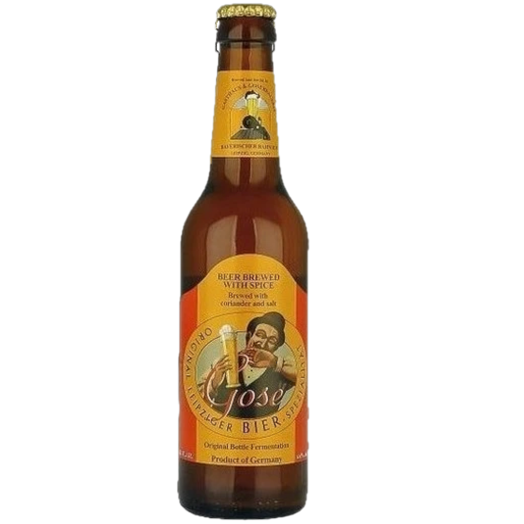 Stowe Public House & Bottle Shop Original Leipziger Gose beer, brewed with spice, coriander, and salt. Product of Germany.
