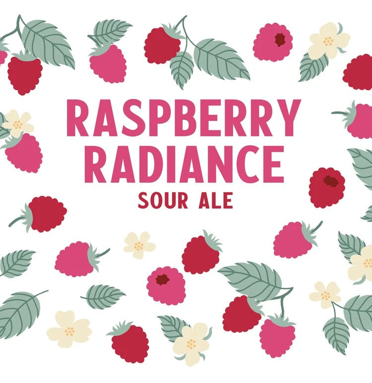 Stowe Public House & Bottle Shop Rutland Beer Works Raspberry Radiance Sour Ale with raspberries and flowers.