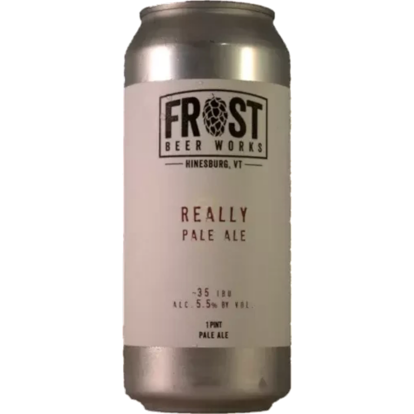 Stowe Public House & Bottle Shop Frost Beer Works Really Pale Ale can. Light body, bright hop presence, 5.5% ABV.