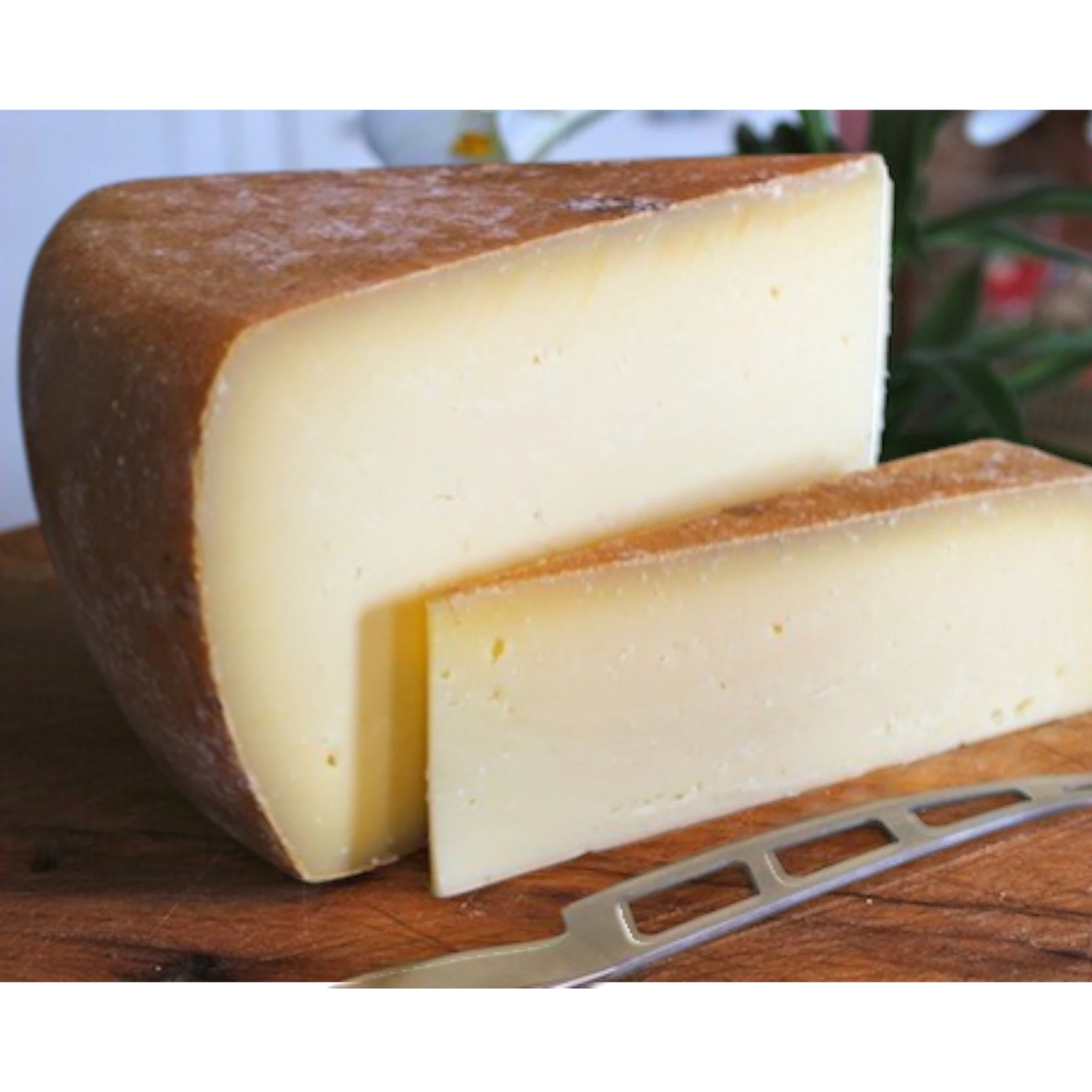 Stowe Public House & Bottle Shop von Trapp Savage aged hard cheese, pale yellow with a natural rind and nutty flavor.