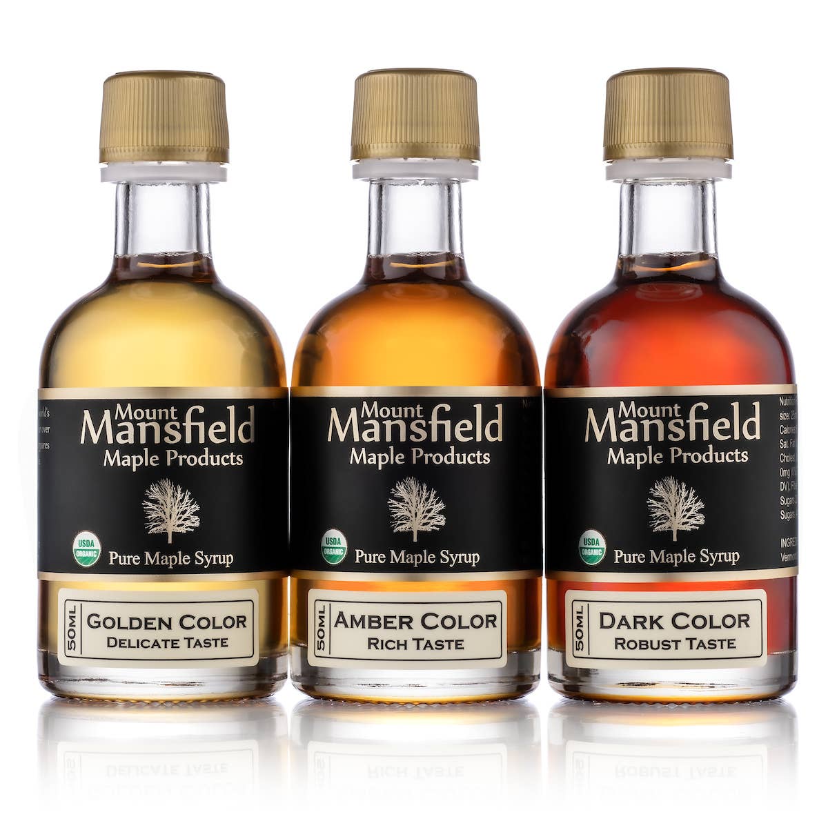 Mount Mansfield Organic Pure Vermont Maple Syrup Sampler