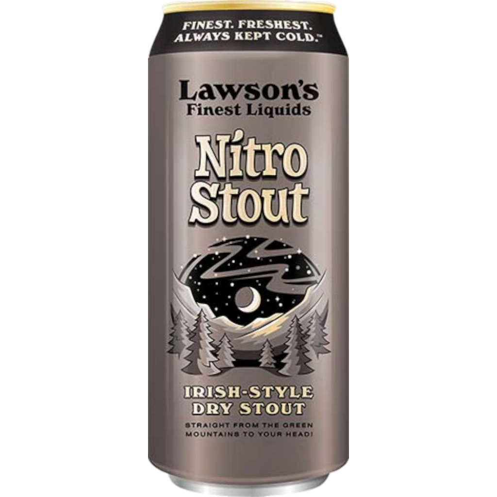 Stowe Public House & Bottle Shop Lawson's Finest Liquids Nitro Stout can. Irish-style dry stout with chocolate and roast notes.