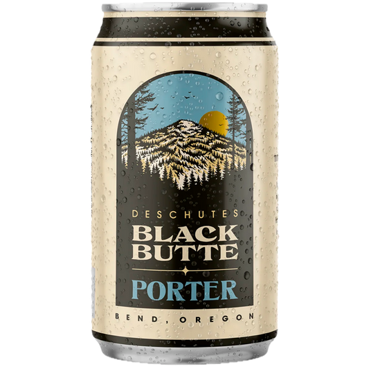 Stowe Public House & Bottle Shop Deschutes Brewery Black Butte Porter can. Features chocolate and coffee notes.