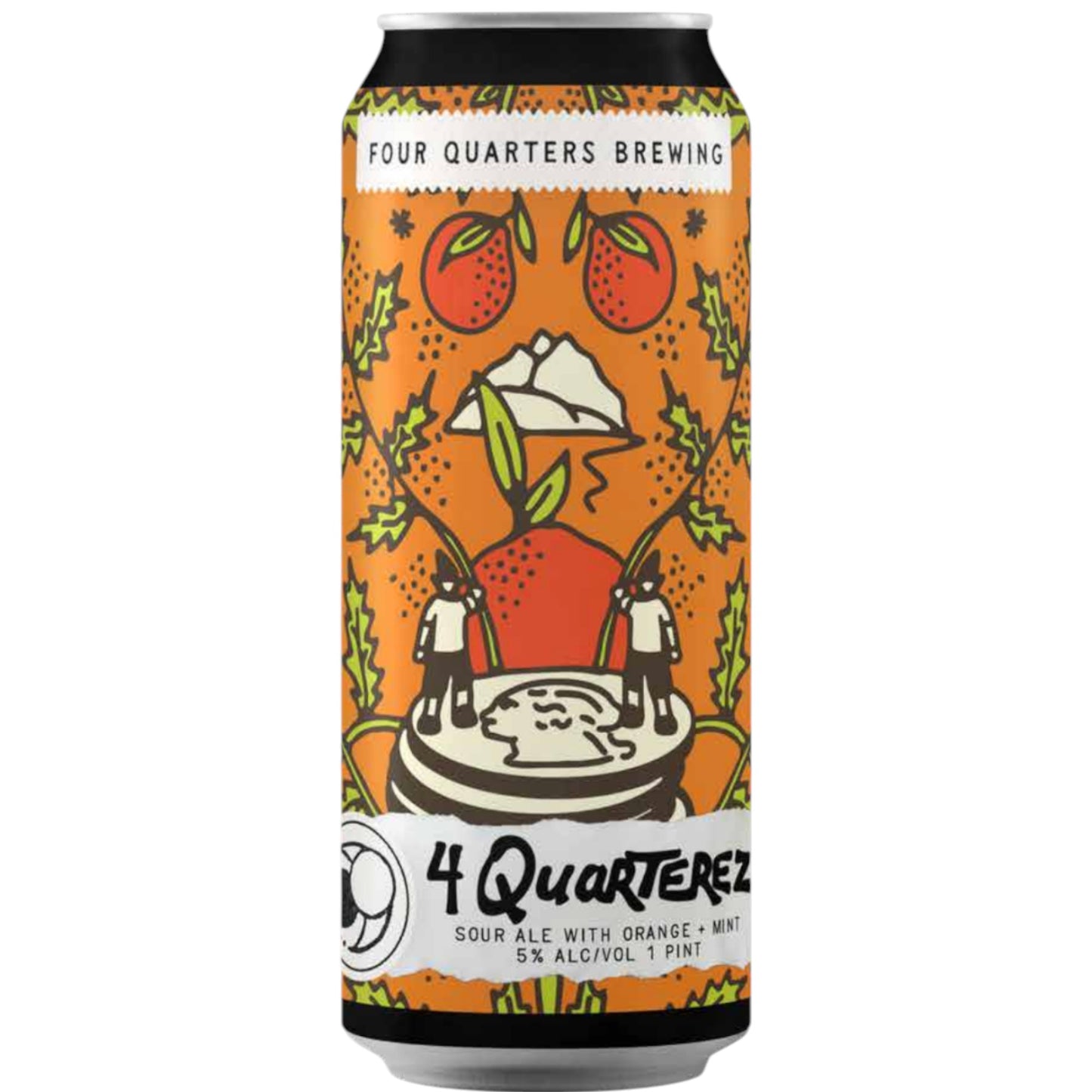 Stowe Public House & Bottle Shop 4 Quarterez sour ale with orange and mint, 5% ABV.