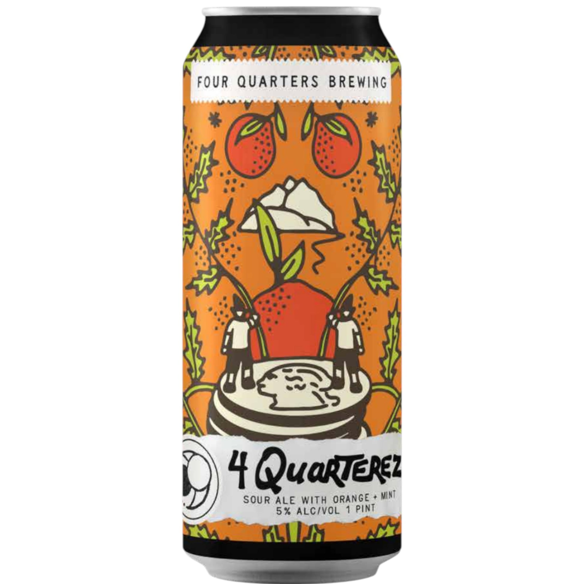 Stowe Public House & Bottle Shop 4 Quarterez sour ale with orange and mint, 5% ABV.