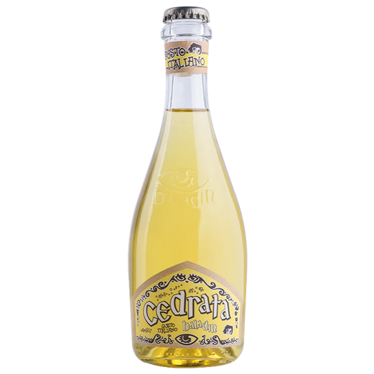 Stowe Public House & Bottle Shop Baladin Cedrata Soda with Diamante citrons, a refreshing lemon-flavored sparkling beverage.