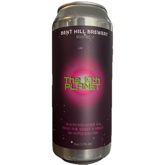 Stowe Public House & Bottle Shop: Bent Hill Brewery The 10th Planet Sour IPA with prickly pear, soursop, and vanilla. Dry hopped with Citra.