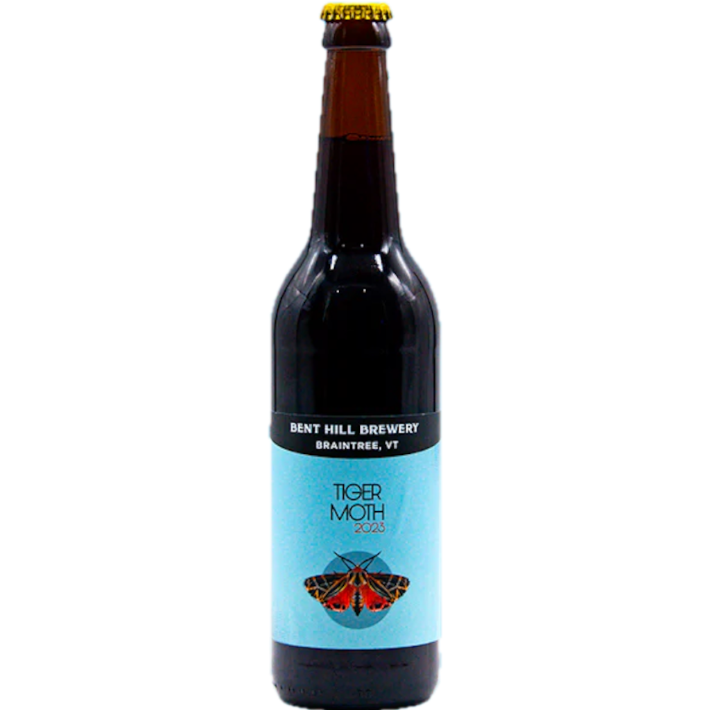 Stowe Public House & Bottle Shop: Bent Hill Brewery Tiger Moth Belgian triple aged in bourbon barrels. Notes of oak, bourbon, caramel, figs, and spices.