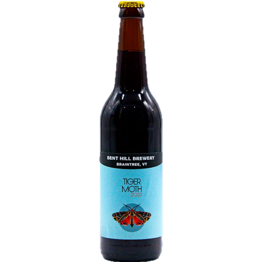 Stowe Public House & Bottle Shop: Bent Hill Brewery Tiger Moth Belgian triple aged in bourbon barrels. Notes of oak, bourbon, caramel, figs, and spices.
