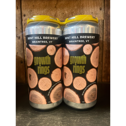 Stowe Public House & Bottle Shop: Bent Hill Brewery Growth Rings American stout aged on vanilla, cacao, and coffee. 5% ABV.