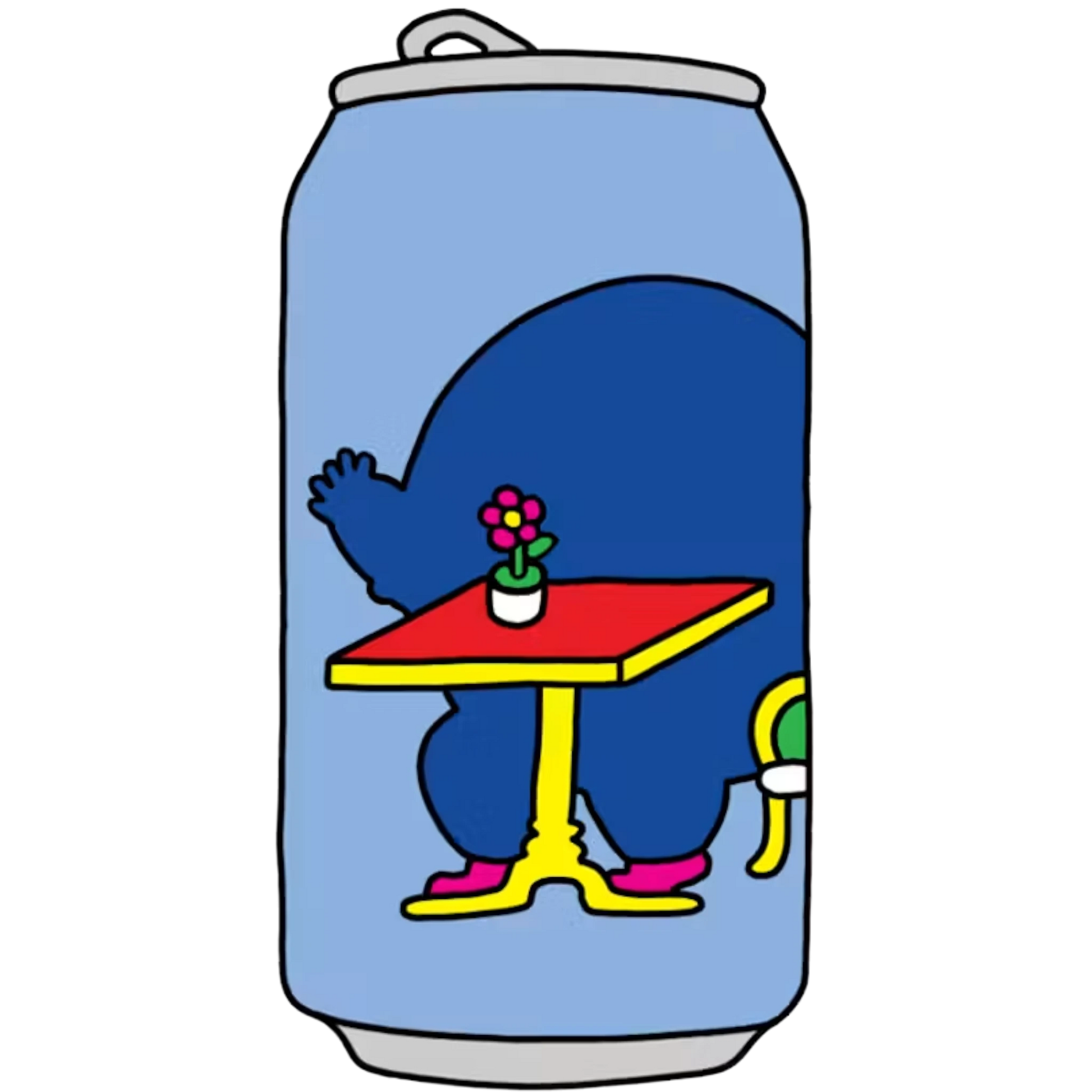 Stowe Public House & Bottle Shop Prairie Artisan Ales Blueberry Boyfriend sour ale can with blue cartoon graphic