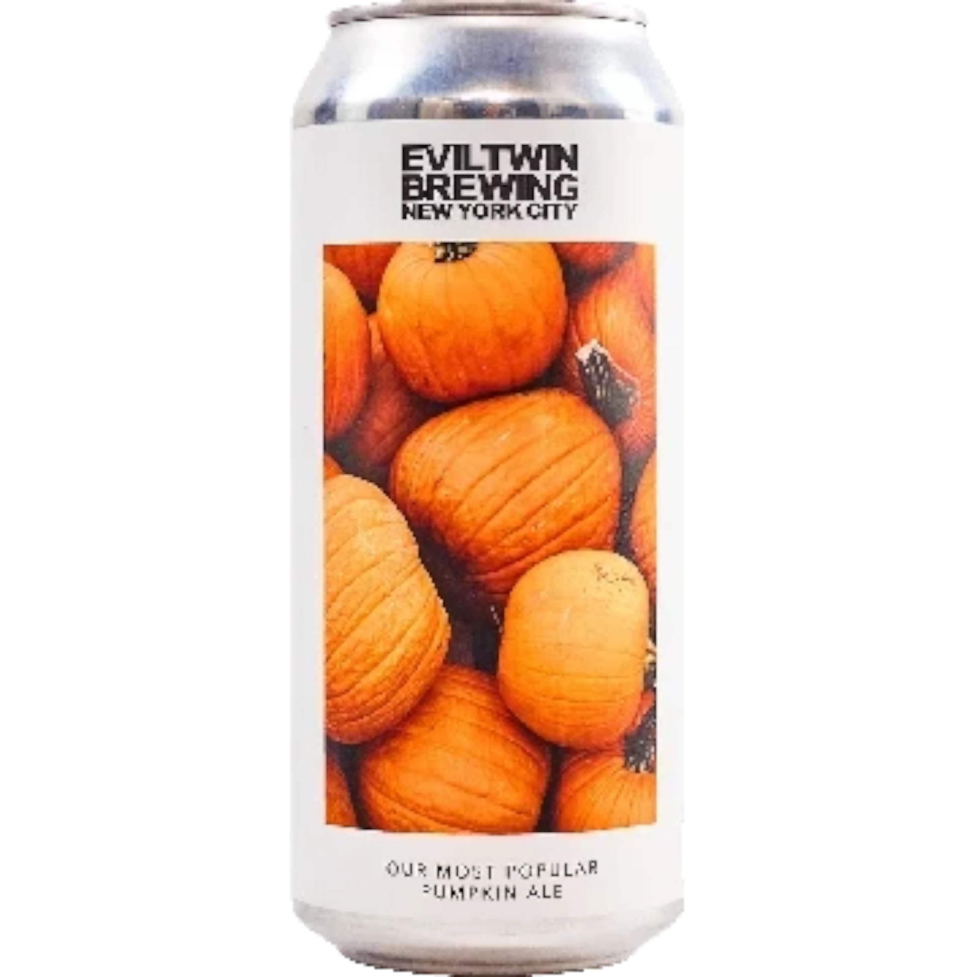 Stowe Public House & Bottle Shop Evil Twin Brewing Our Most Popular Pumpkin Ale in a tall aluminum can