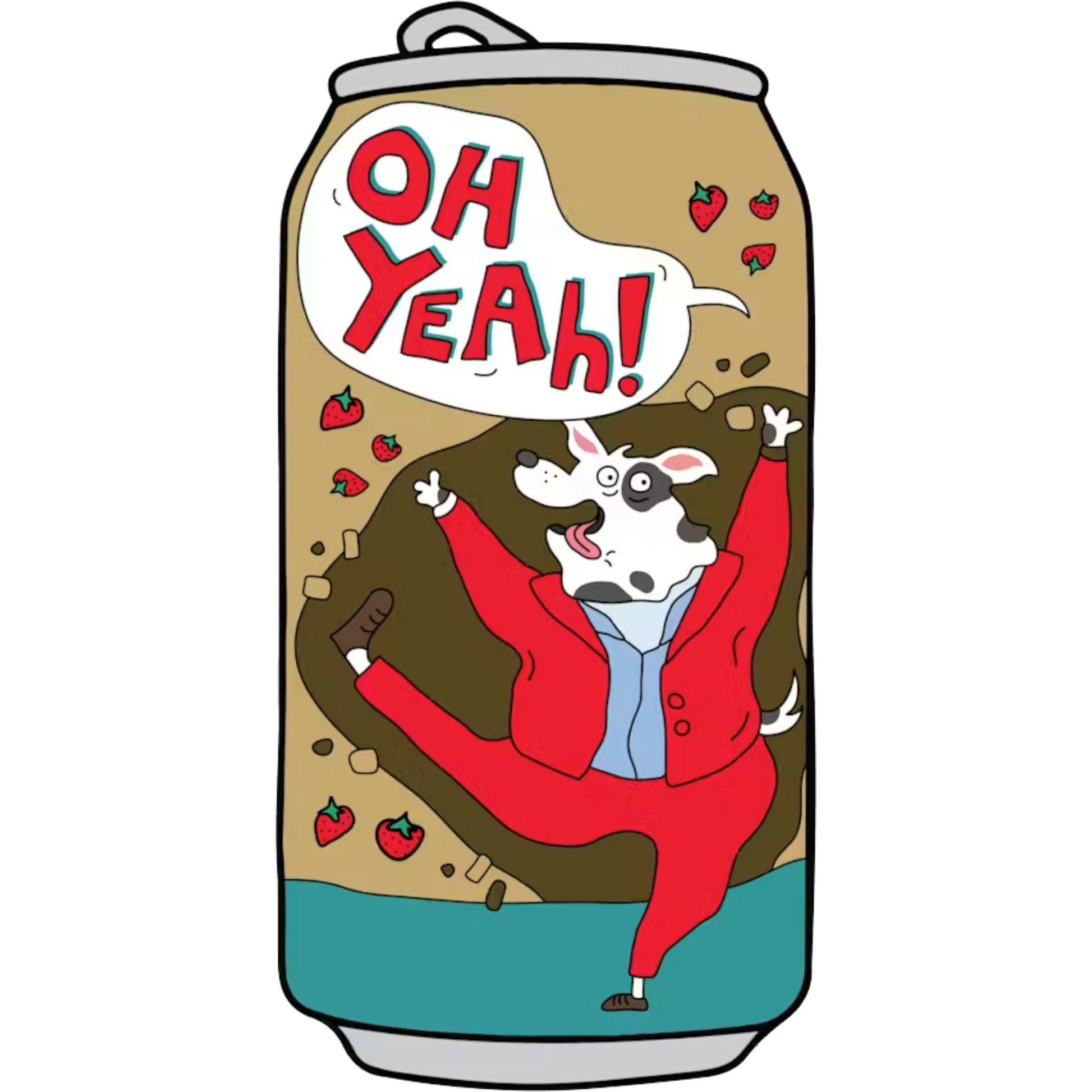Stowe Public House & Bottle Shop Prairie Artisan Ales Oh Yeah! sour ale can with tropical punch Kool-Aid illustration