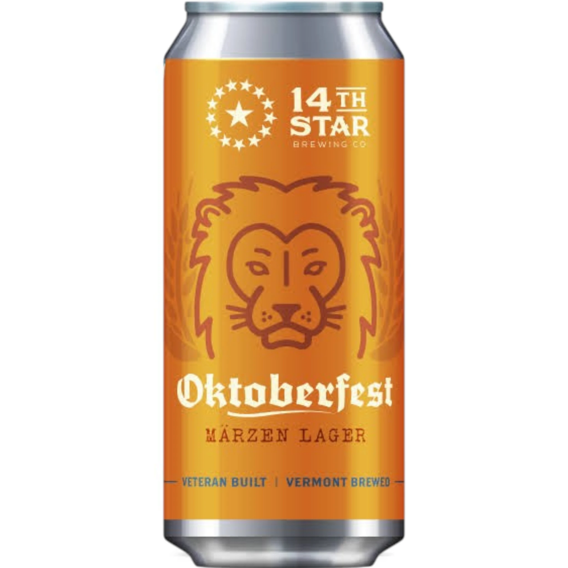 Stowe Public House & Bottle Shop 14th Star Brewing Co. Oktoberfest Marzen lager beer can in orange