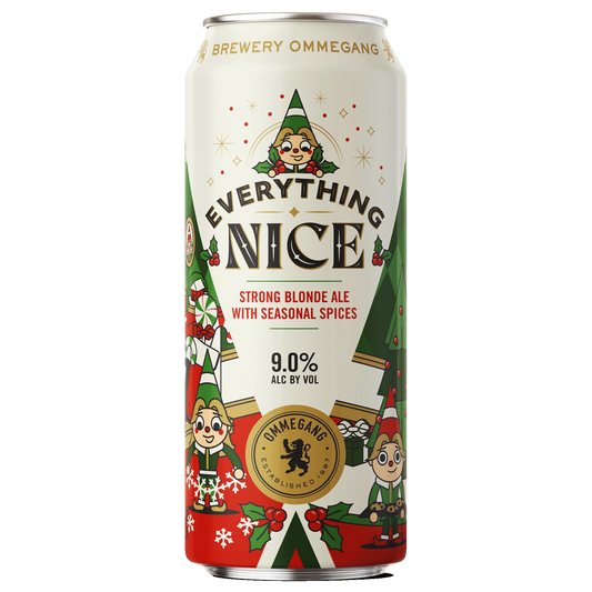 Stowe Public House & Bottle Shop Brewery Ommegang Everything Nice spiced Belgian-style blonde ale holiday beer can