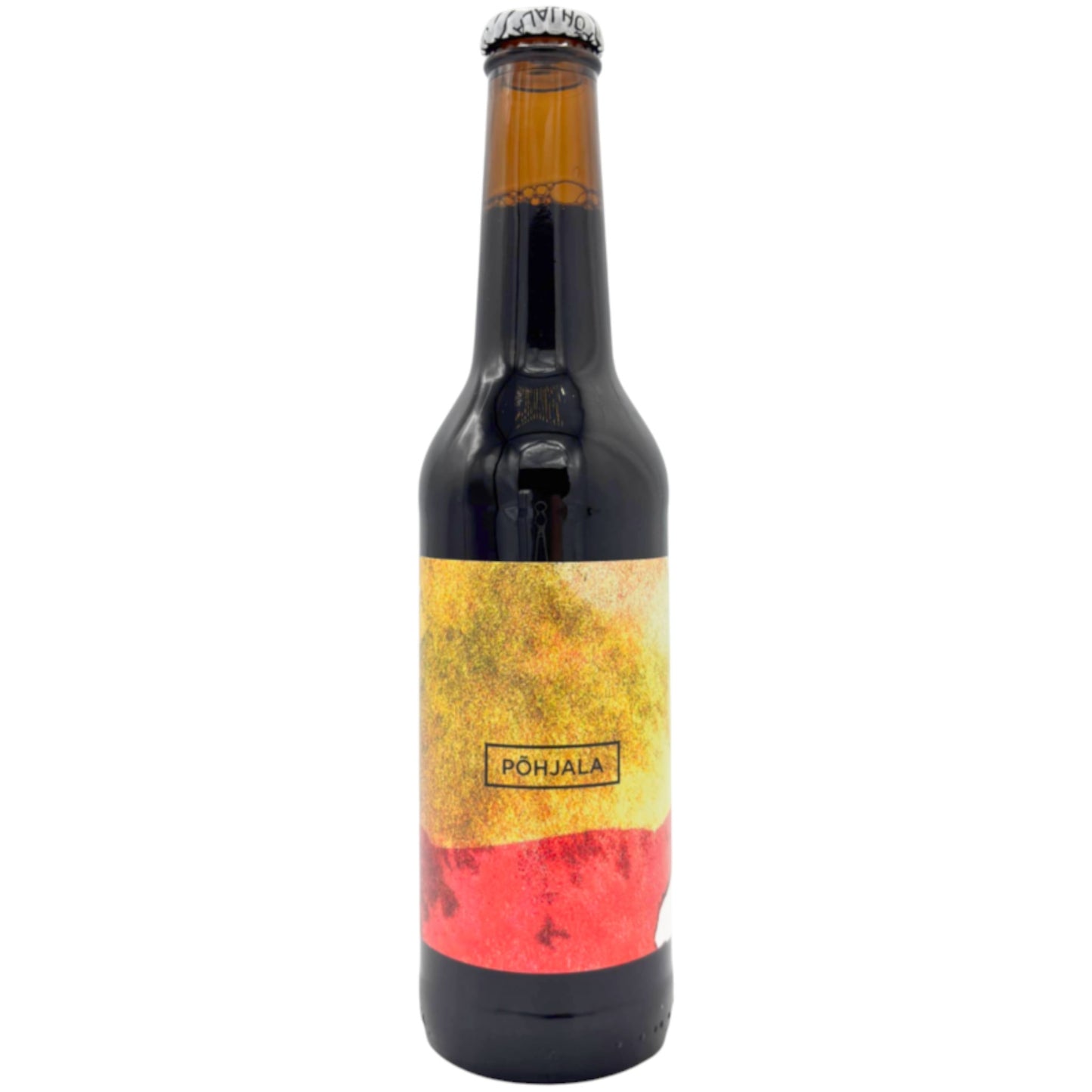 Stowe Public House & Bottle Shop bottle of Põhjala Brewery Bonfire Bänger imperial stout with a vibrant label