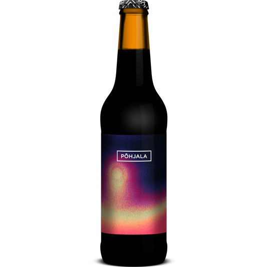 Stowe Public House & Bottle Shop Põhjala Öö Raspberry Baltic Porter beer bottle with a vibrant, colorful label.