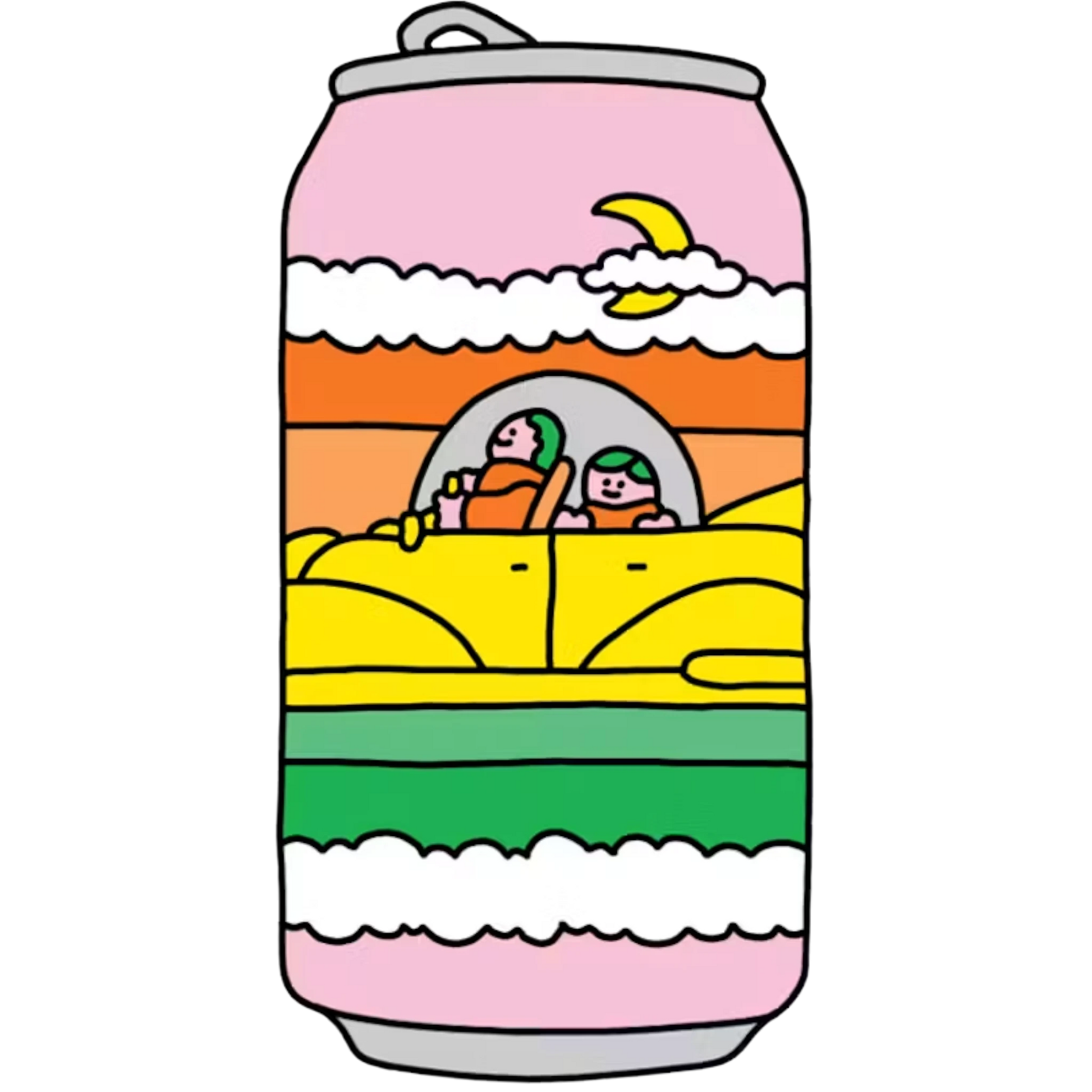 Stowe Public House & Bottle Shop Prairie Artisan Ales Rainbow Sherbert sour ale can with colorful cartoon illustration