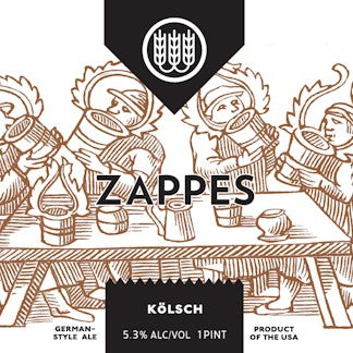 Stowe Public House & Bottle Shop Schilling Beer Co. Zappes Kölsch, a pale golden German-style ale with a crisp finish.