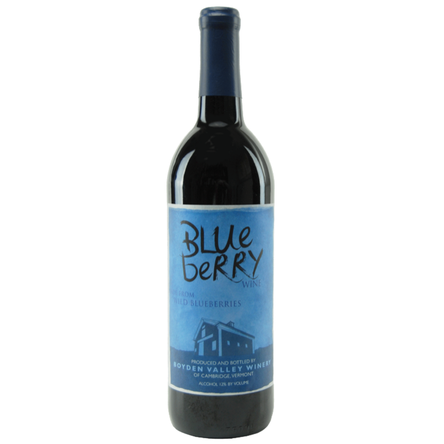 Stowe Public House & Bottle Shop Boyden Valley Blueberry Wine bottle, made from wild blueberries, 12% ABV.