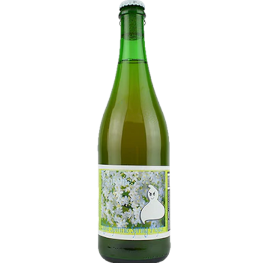 Stowe Public House & Bottle Shop Brasserie Fantôme Light Spiritus Belgian Blonde beer bottle with floral label and ghost graphic.