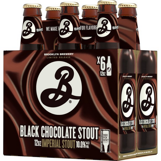 Stowe Public House & Bottle Shop Brooklyn Brewery Black Chocolate Stout 6-pack, 12oz bottles, 10% ABV.