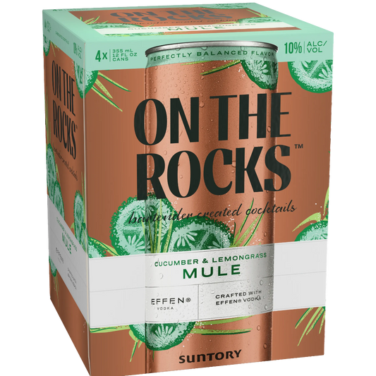 Stowe Public House & Bottle Shop On the Rocks Cucumber & Lemongrass Mule cocktail cans, 4x 12oz, 10% ABV.