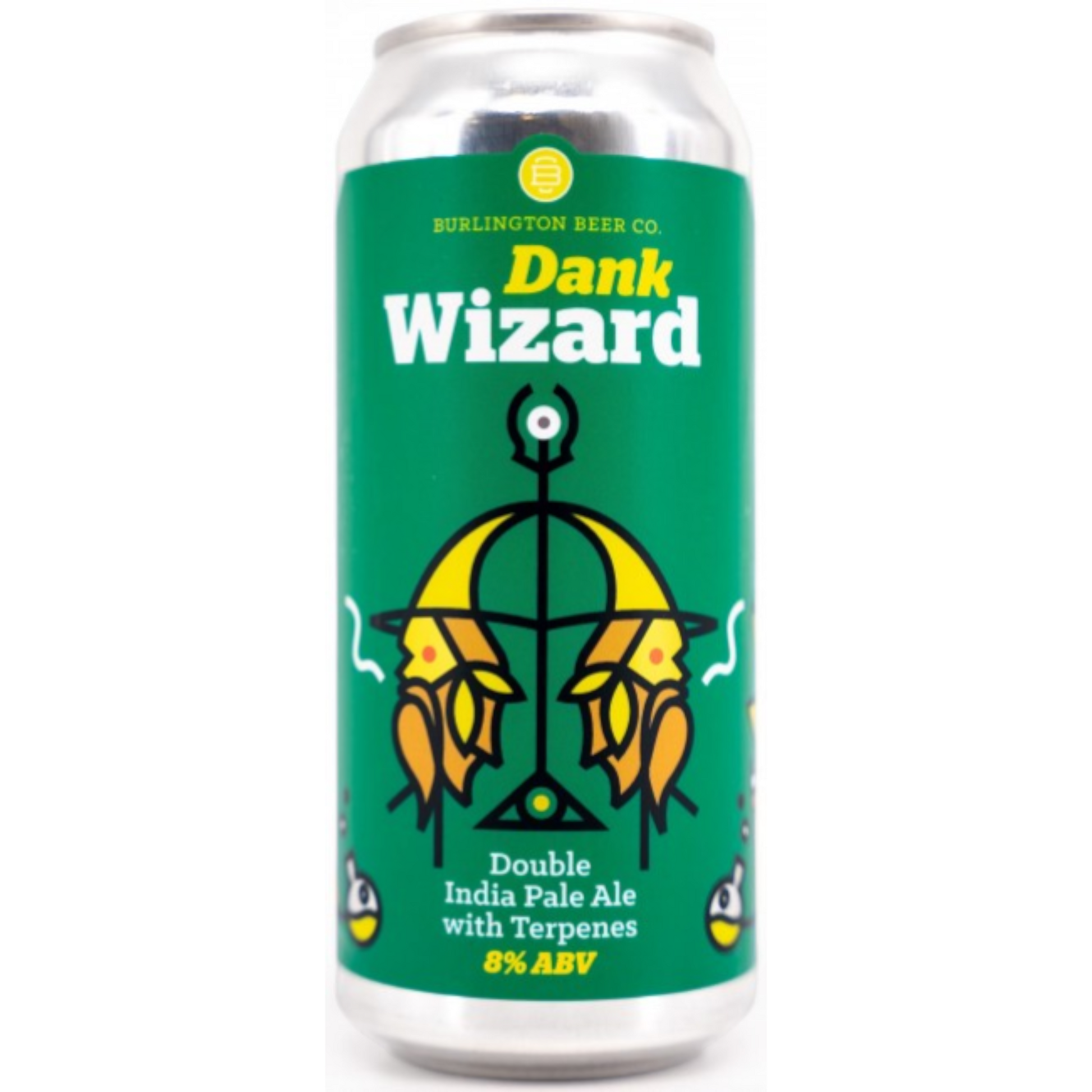 Stowe Public House & Bottle Shop presents Burlington Beer Co. Dank Wizard Double IPA with Maui Wowie Terpenes, 8% ABV. Notes of lemon, mango, lavender.