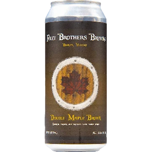 Stowe Public House & Bottle Shop Foley Brothers Double Maple Brown ale can with maple leaf emblem.