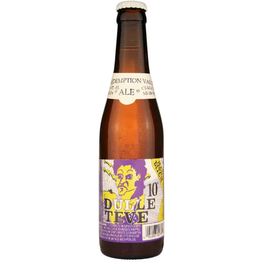 Stowe Public House & Bottle Shop Dulle Teve Belgian Triple ale, bottle-conditioned, unfiltered, unpasteurized.