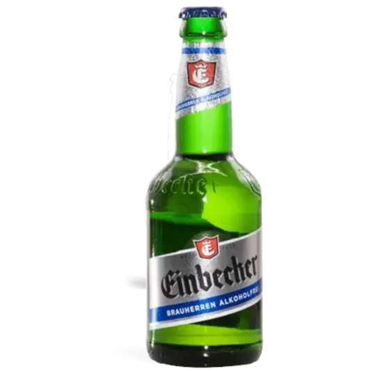 Stowe Public House & Bottle Shop Einbecker Non-Alcoholic Pilsner in a green glass bottle with a silver and blue label.