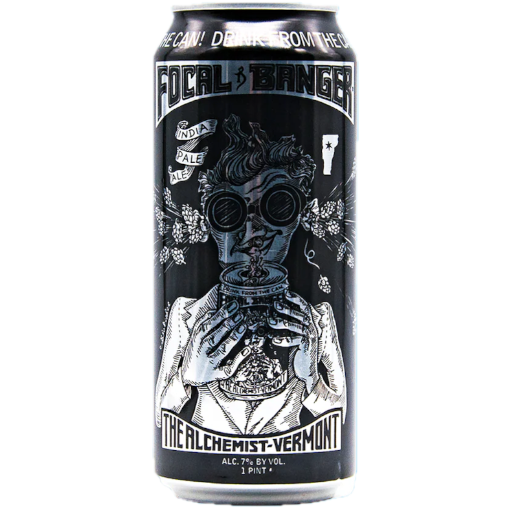Stowe Public House & Bottle Shop The Alchemist Focal Banger American IPA can with Citra & Mosaic hops. 7% ABV.