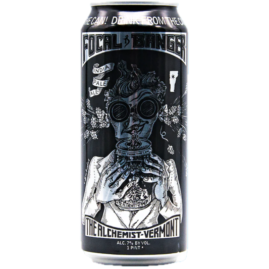 Stowe Public House & Bottle Shop The Alchemist Focal Banger American IPA can with Citra & Mosaic hops. 7% ABV.