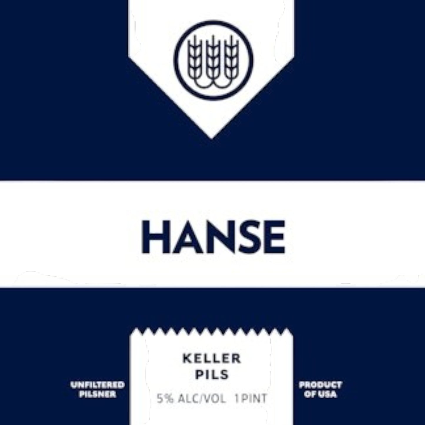 Stowe Public House & Bottle Shop: Schilling Beer Co. Hanse unfiltered Keller Pilsner, straw-gold color, 5% ABV, 1 pint.