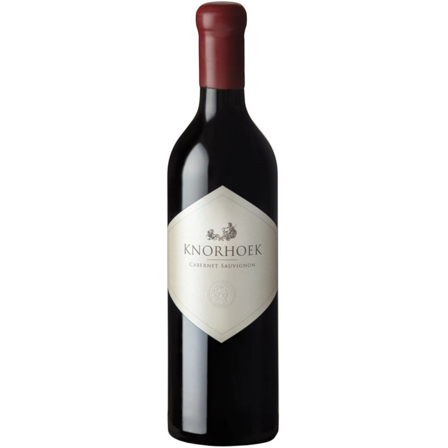 Stowe Public House & Bottle Shop Knorhoek Cabernet Sauvignon wine bottle. Dark red wine with a maroon capsule.