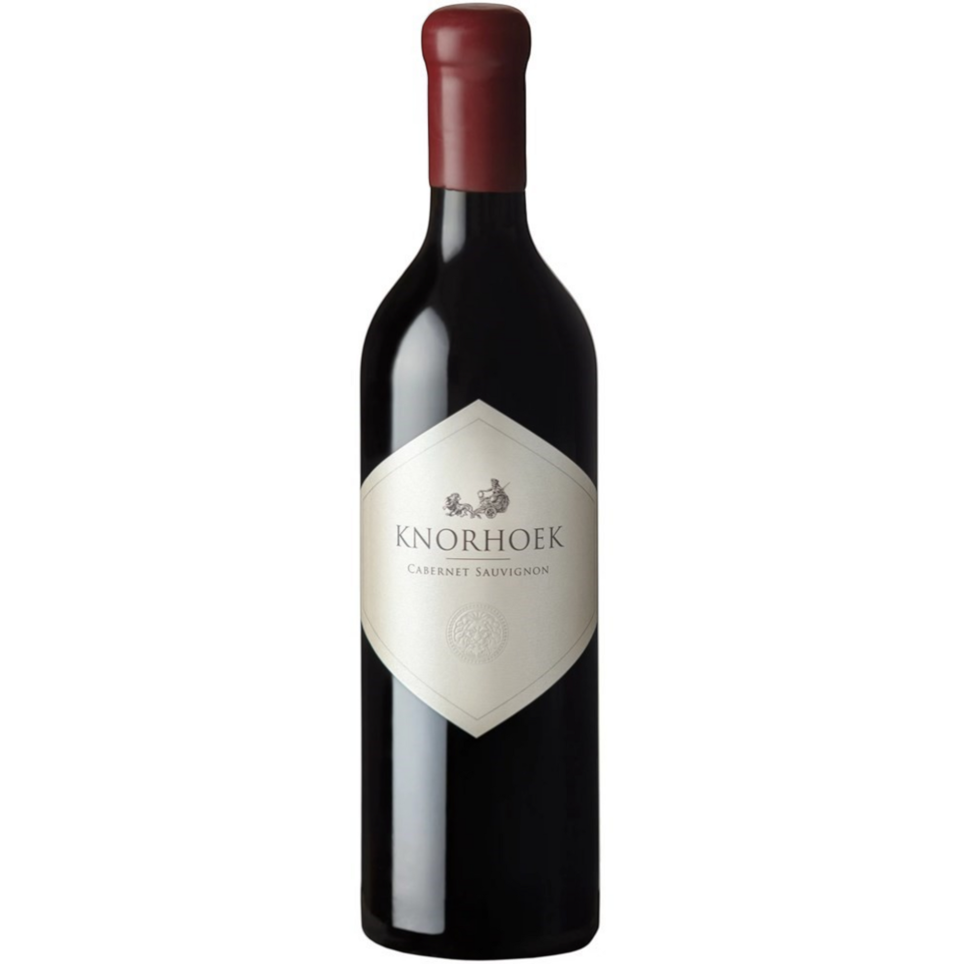 Stowe Public House & Bottle Shop Knorhoek Cabernet Sauvignon wine bottle. Dark red wine with a maroon capsule.