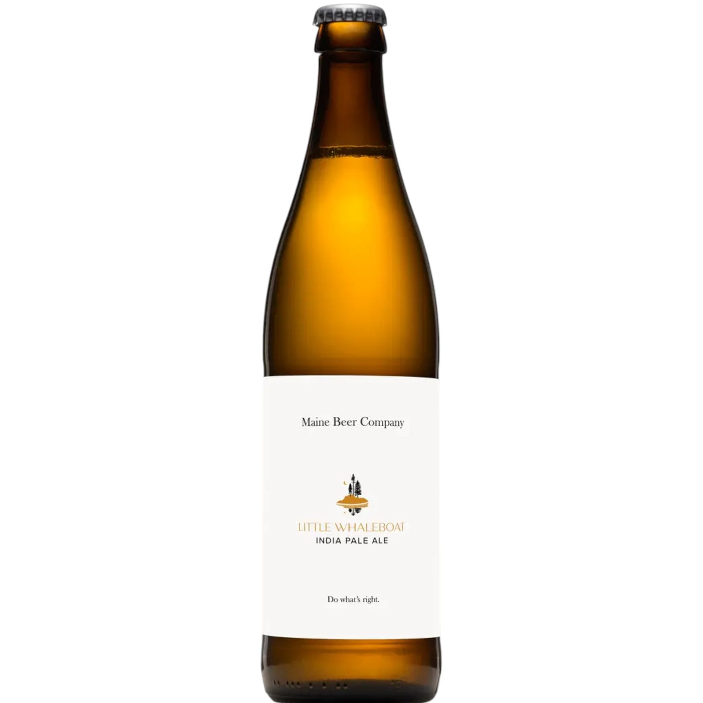 Stowe Public House & Bottle Shop Maine Beer Co. Little Whaleboat India Pale Ale bottle with tropical fruit and pine notes.