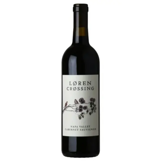 Stowe Public House & Bottle Shop: Loren Crossing Napa Cabernet Sauvignon wine bottle with notes of plum, blackberry, and pepper.