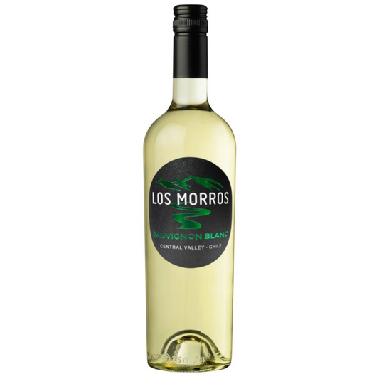 Stowe Public House & Bottle Shop Los Morros Sauvignon Blanc white wine bottle from Central Valley, Chile.
