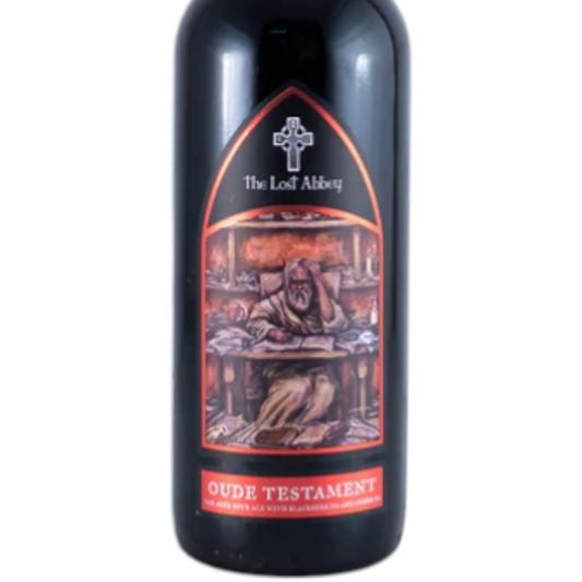 Stowe Public House & Bottle Shop The Lost Abbey Oude Testament oak-aged sour ale with blackberries and cherries.