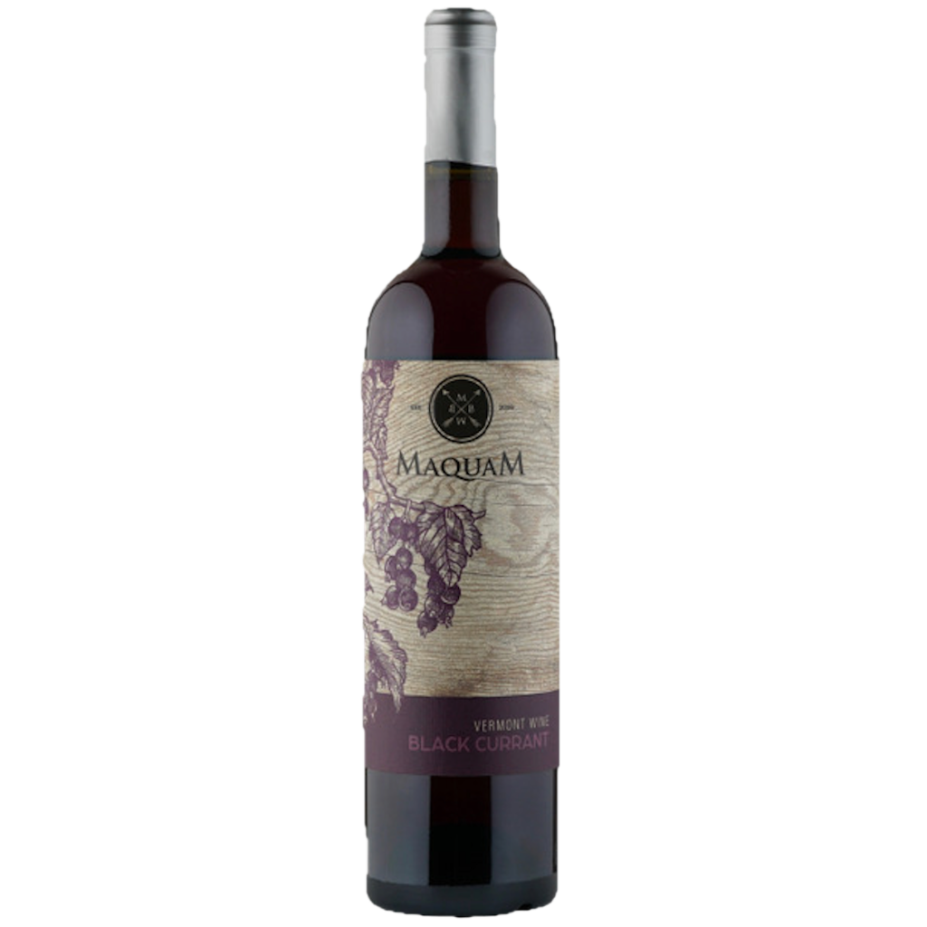 Stowe Public House & Bottle Shop Maquam Black Currant wine, garnet hue, complex berry and oak notes, aged in French oak barrels.