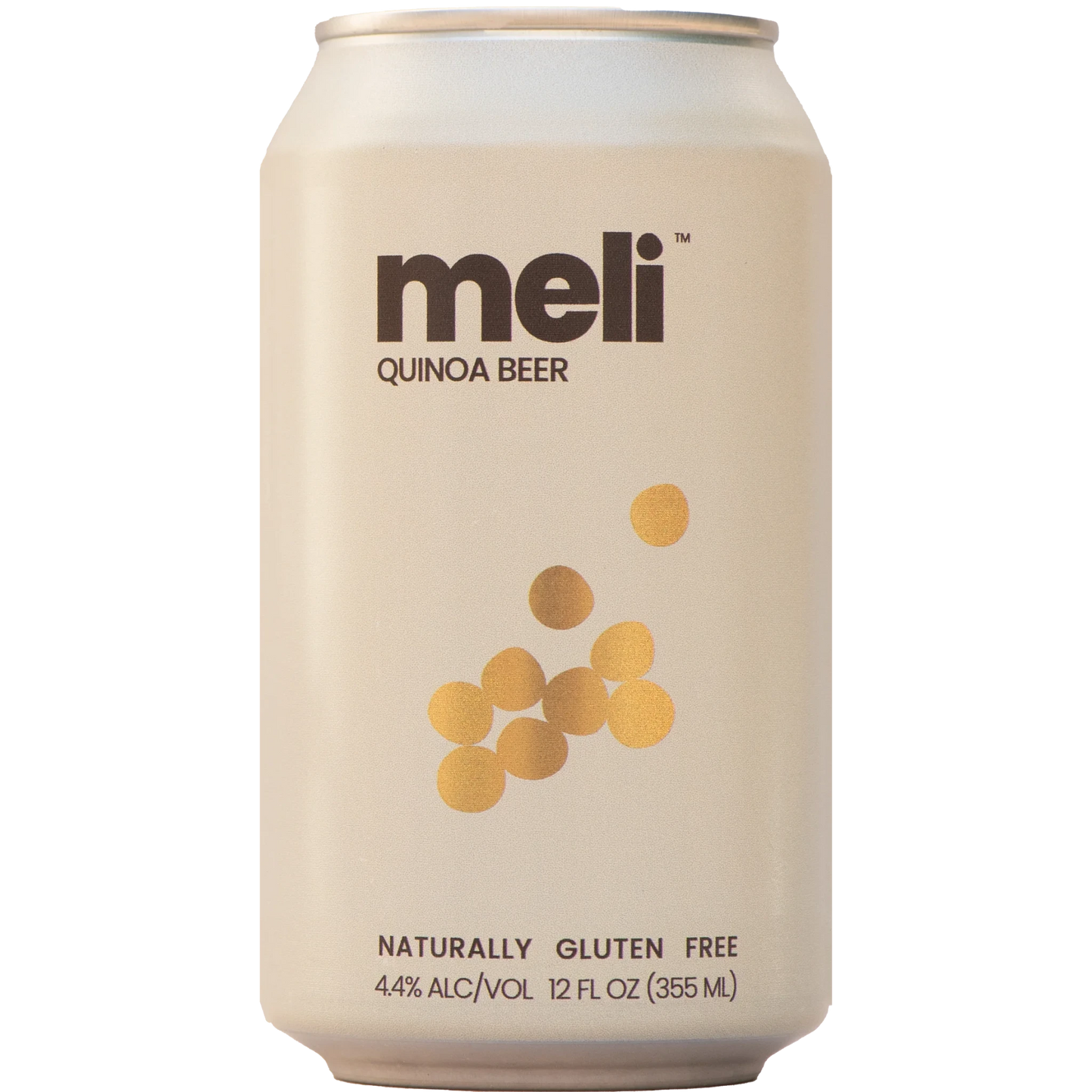Stowe Public House & Bottle Shop Meli Quinoa Beer can, naturally gluten-free with 4.4% ABV.